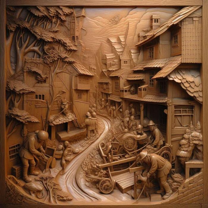 نموذج ثلاثي الأبعاد لآلة CNC 3D Art 